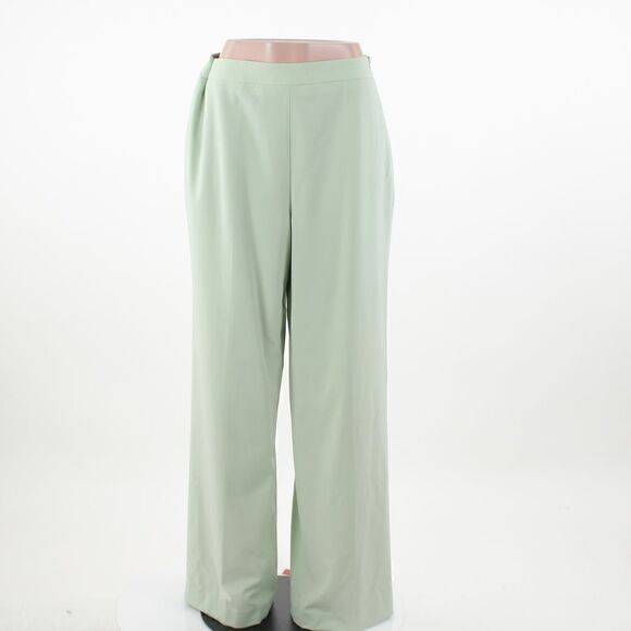 DKNY High Rise Wide Leg Green Trousers - Picture 1 of 5